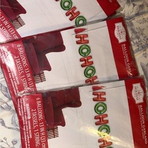 Holiday Time Red HOHOHO Balloon Garland